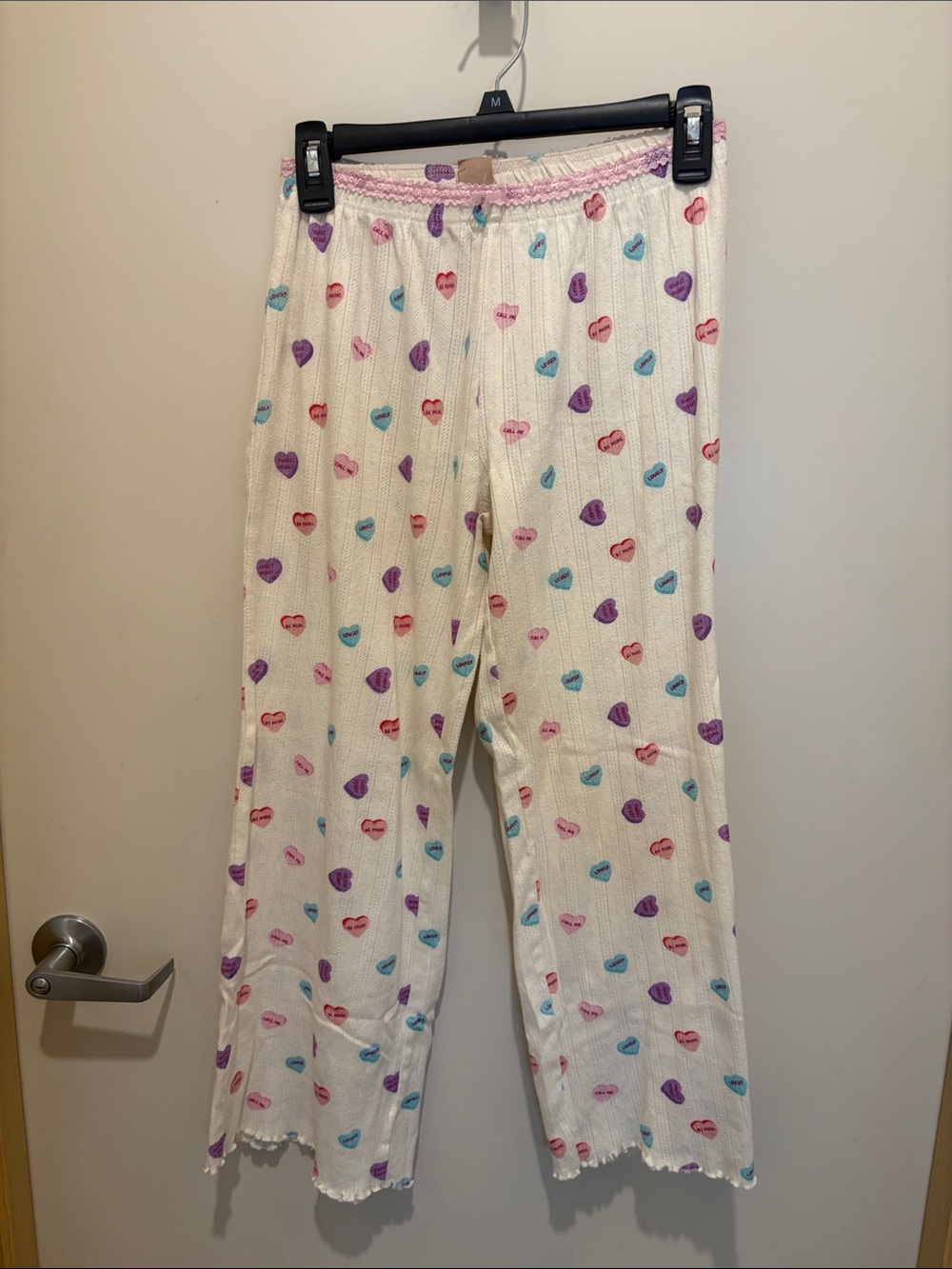 Heart Print Pajama Pants